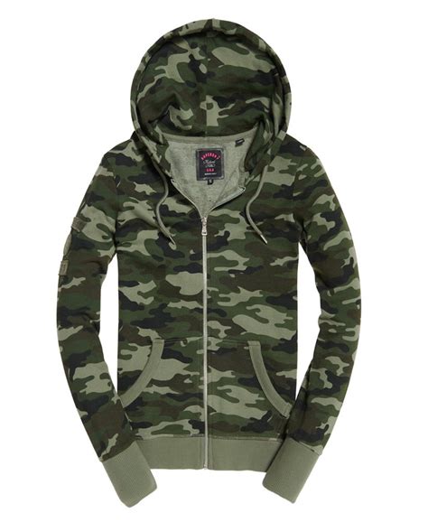 camo zip up hoodie women's.